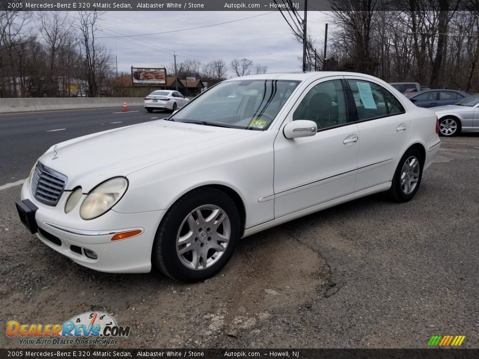 2005 Mercedes-Benz E 320 4Matic Sedan Alabaster White / Stone Photo #7