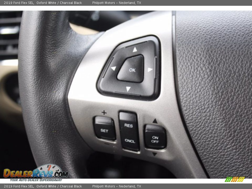 2019 Ford Flex SEL Oxford White / Charcoal Black Photo #12