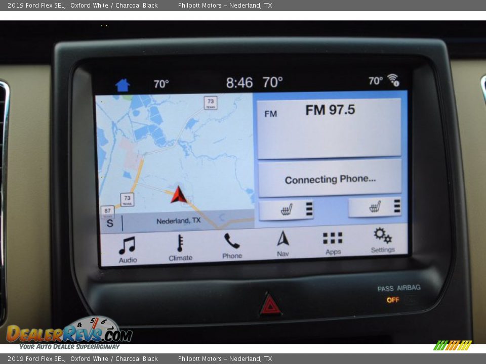 2019 Ford Flex SEL Oxford White / Charcoal Black Photo #16