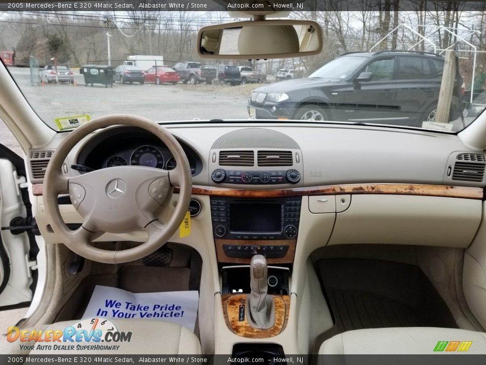 2005 Mercedes-Benz E 320 4Matic Sedan Alabaster White / Stone Photo #16