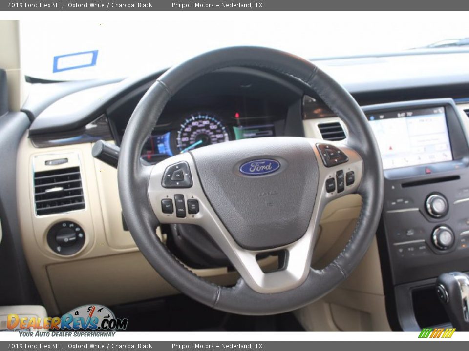 2019 Ford Flex SEL Oxford White / Charcoal Black Photo #23