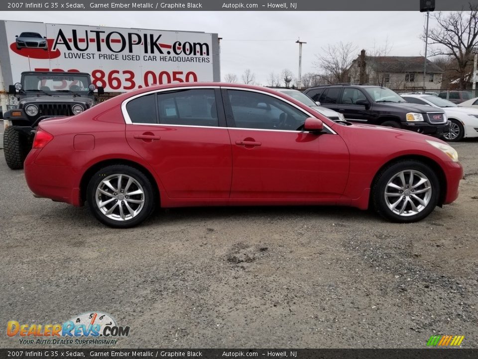 2007 Infiniti G 35 x Sedan Garnet Ember Metallic / Graphite Black Photo #2