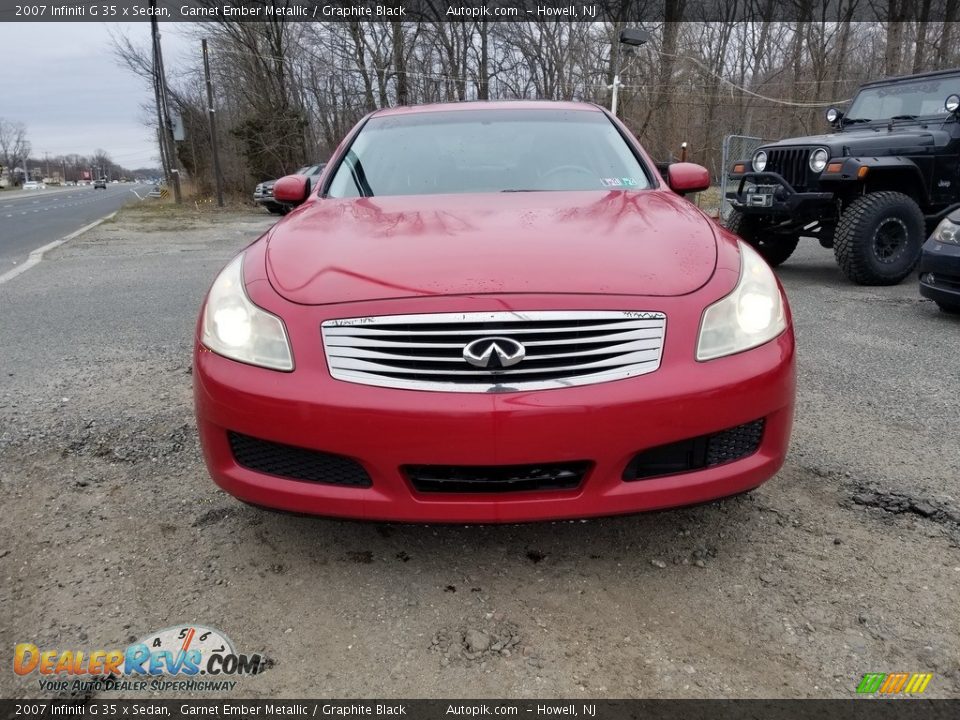 2007 Infiniti G 35 x Sedan Garnet Ember Metallic / Graphite Black Photo #8