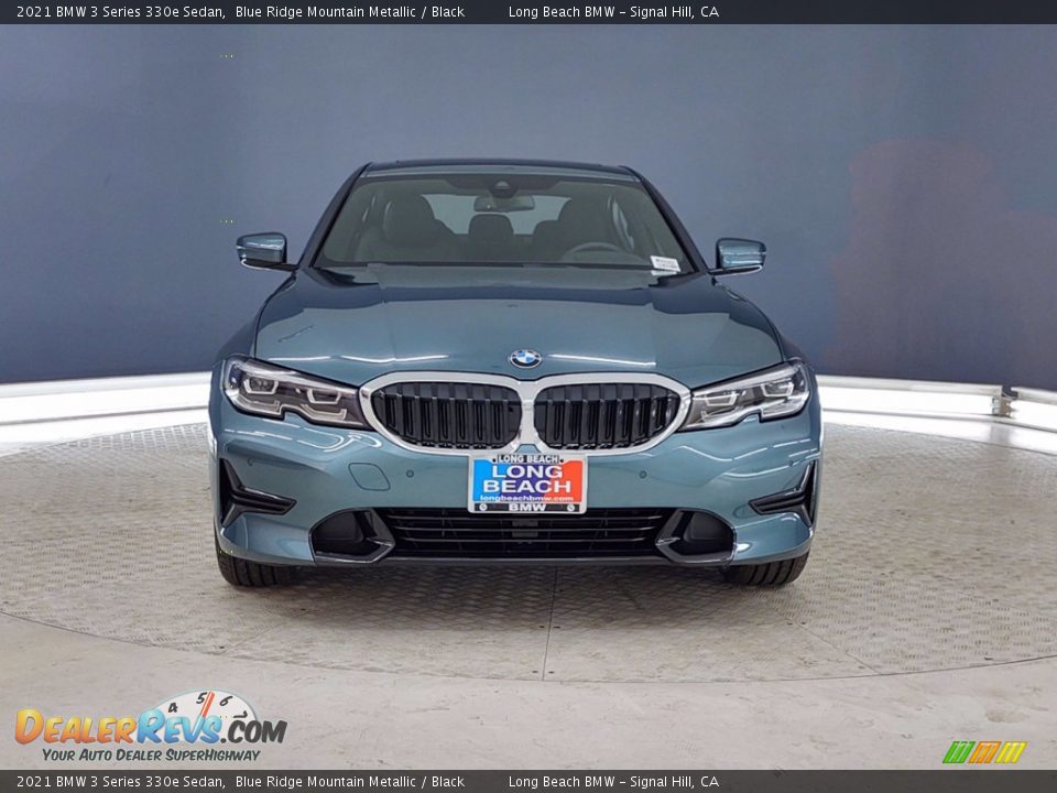 2021 BMW 3 Series 330e Sedan Blue Ridge Mountain Metallic / Black Photo #2