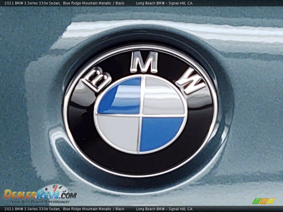 2021 BMW 3 Series 330e Sedan Blue Ridge Mountain Metallic / Black Photo #7