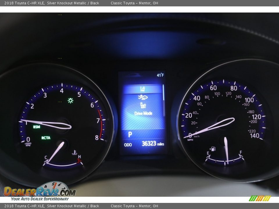 2018 Toyota C-HR XLE Silver Knockout Metallic / Black Photo #8