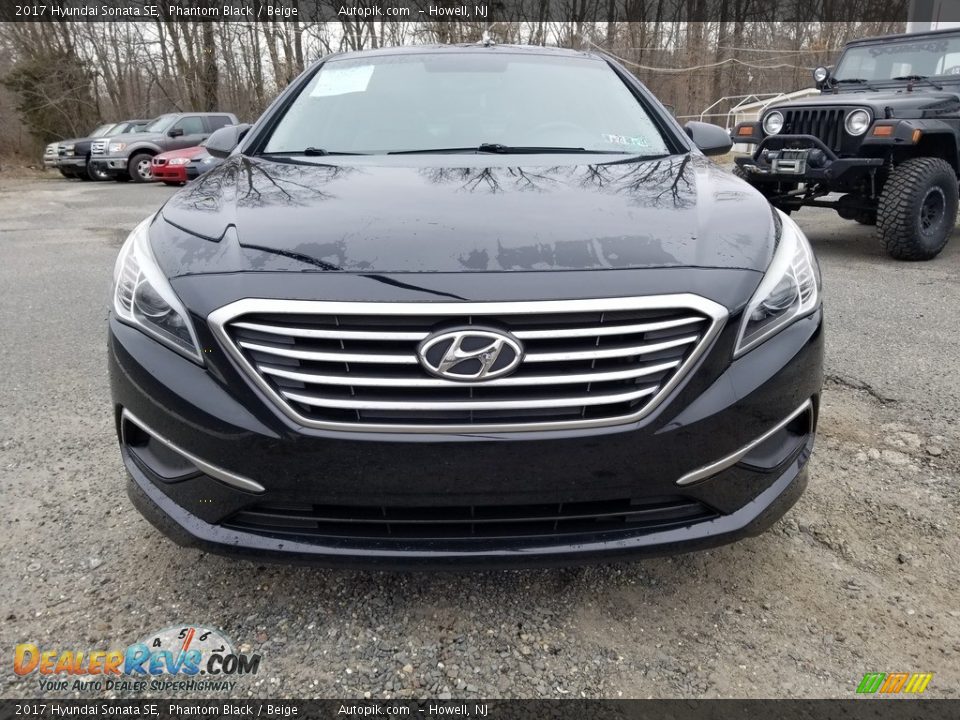 2017 Hyundai Sonata SE Phantom Black / Beige Photo #8