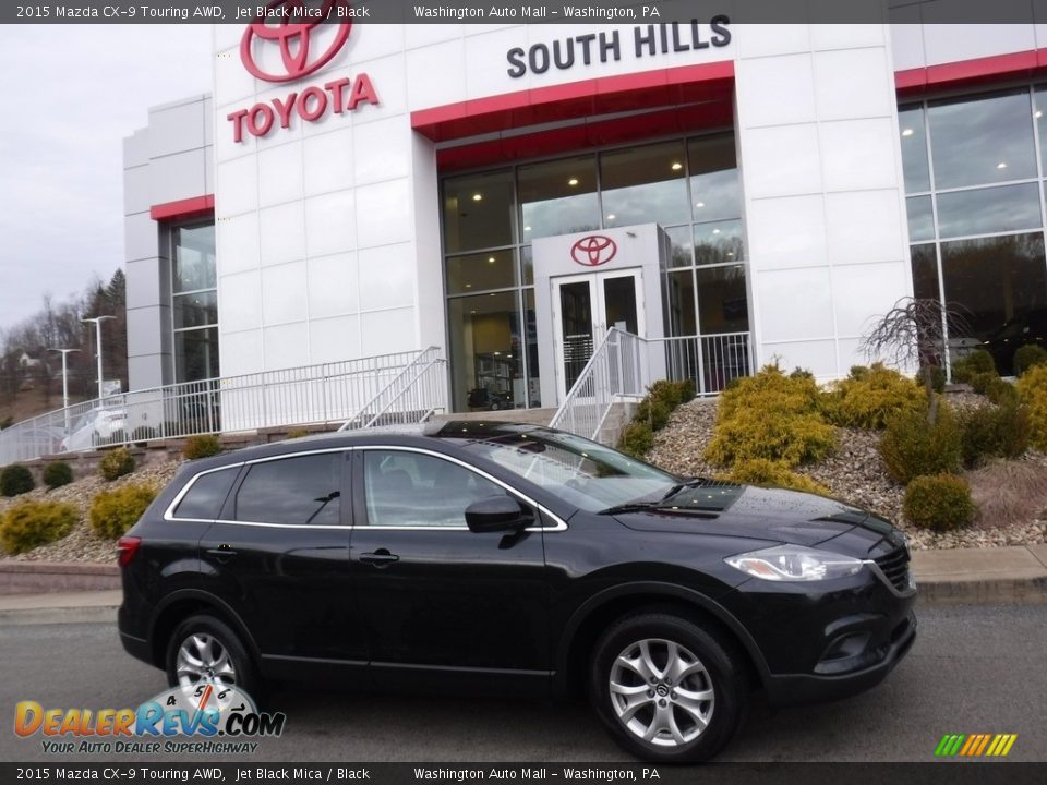 2015 Mazda CX-9 Touring AWD Jet Black Mica / Black Photo #2