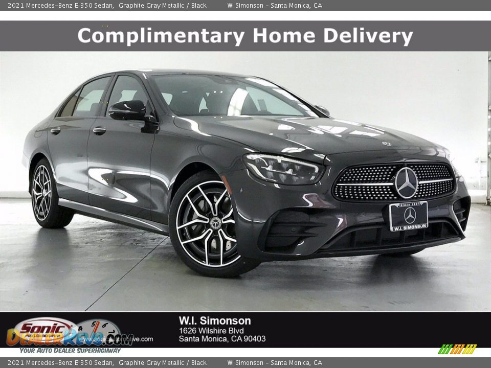 2021 Mercedes-Benz E 350 Sedan Graphite Gray Metallic / Black Photo #1