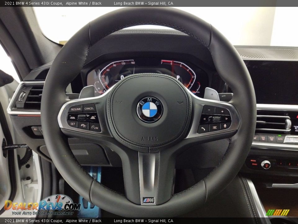 2021 BMW 4 Series 430i Coupe Alpine White / Black Photo #14