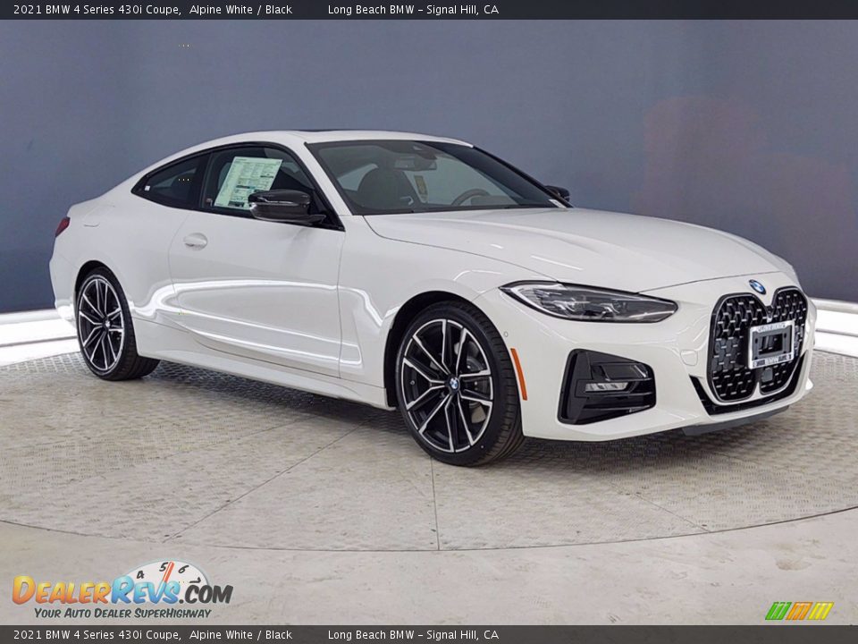 2021 BMW 4 Series 430i Coupe Alpine White / Black Photo #27