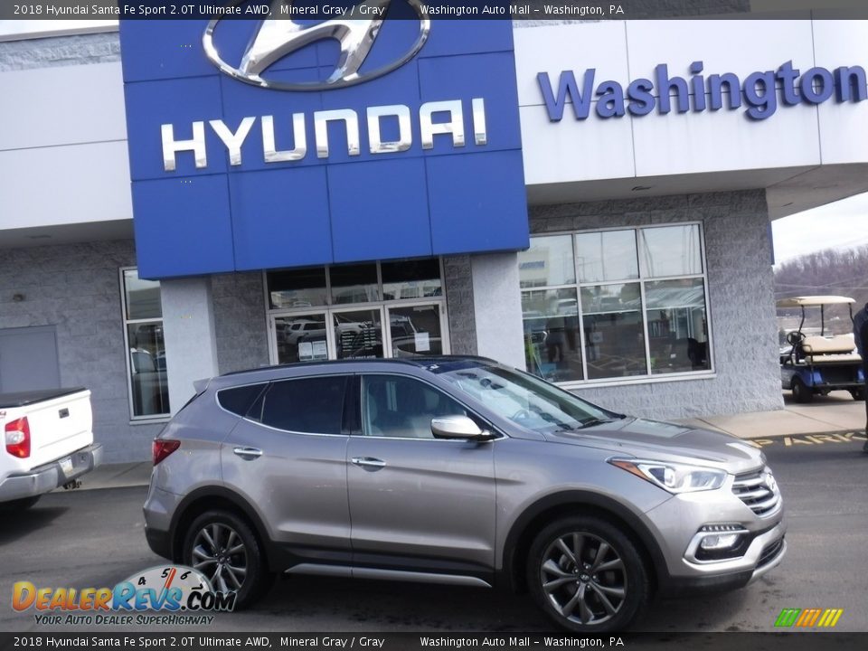 2018 Hyundai Santa Fe Sport 2.0T Ultimate AWD Mineral Gray / Gray Photo #2