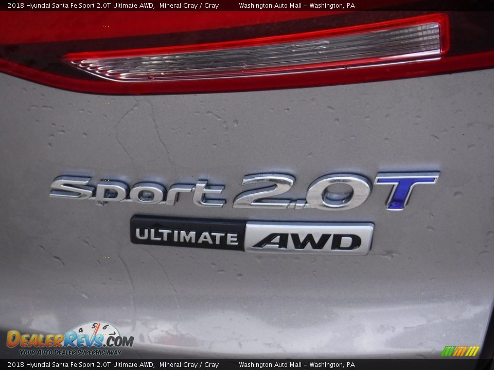 2018 Hyundai Santa Fe Sport 2.0T Ultimate AWD Mineral Gray / Gray Photo #10