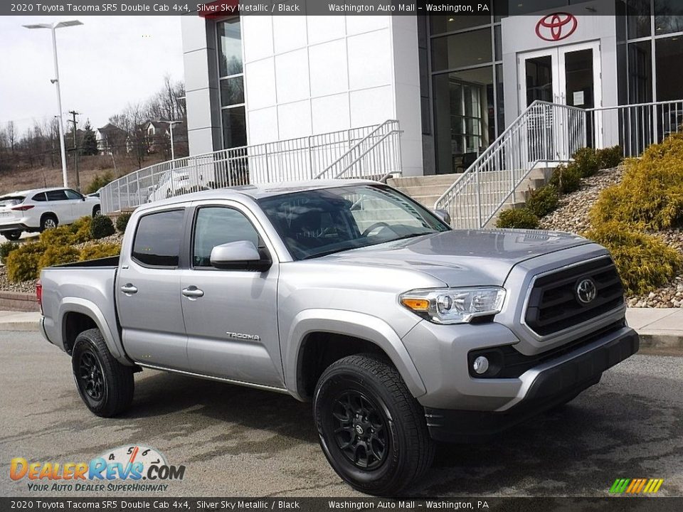 2020 Toyota Tacoma SR5 Double Cab 4x4 Silver Sky Metallic / Black Photo #1