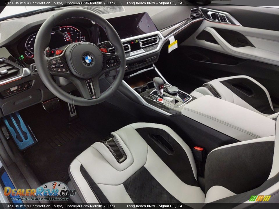 Black Interior - 2021 BMW M4 Competition Coupe Photo #12