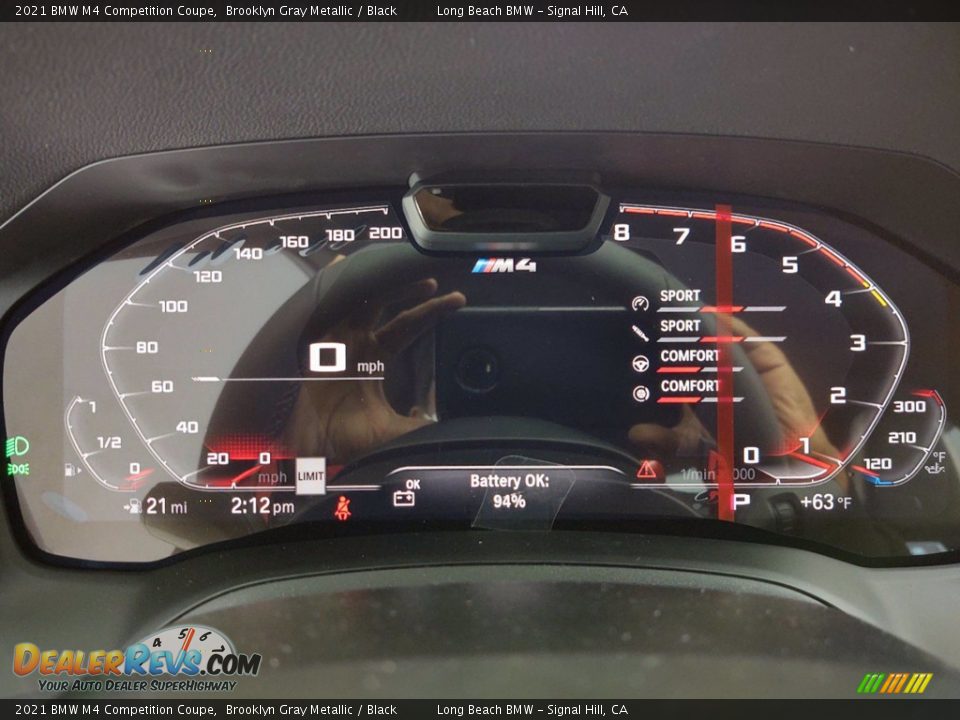 2021 BMW M4 Competition Coupe Gauges Photo #17