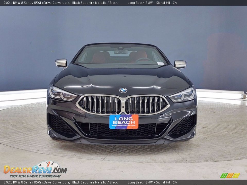 2021 BMW 8 Series 850i xDrive Convertible Black Sapphire Metallic / Black Photo #2