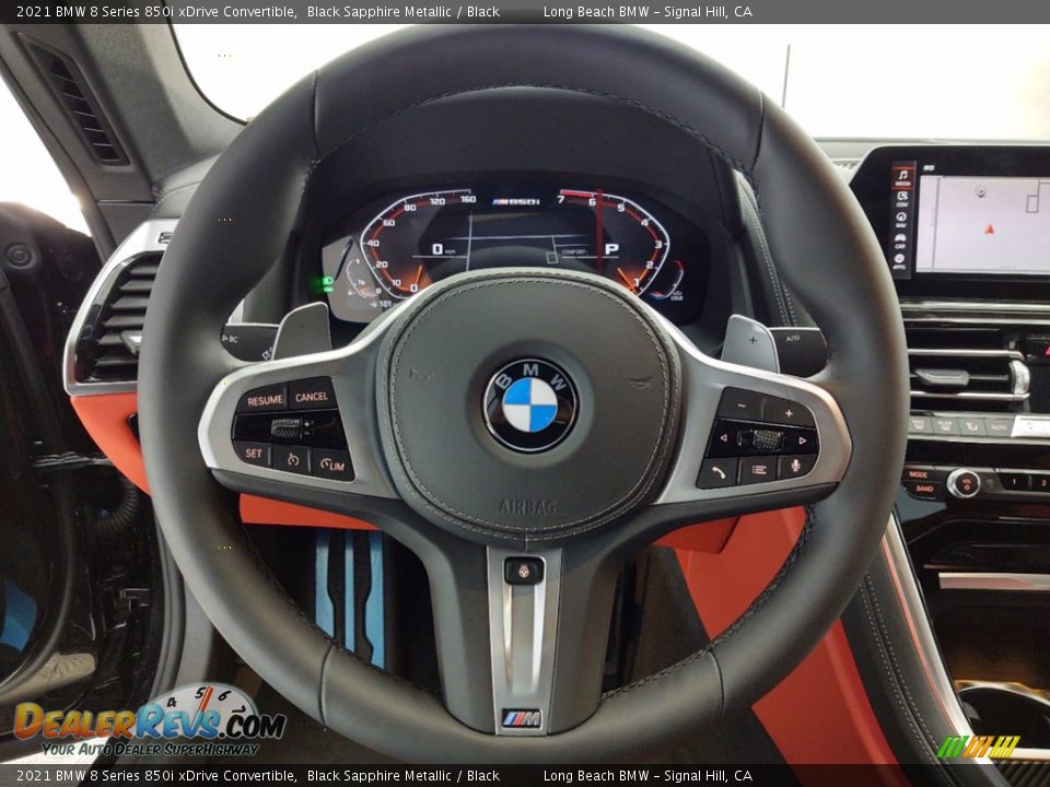 2021 BMW 8 Series 850i xDrive Convertible Steering Wheel Photo #14