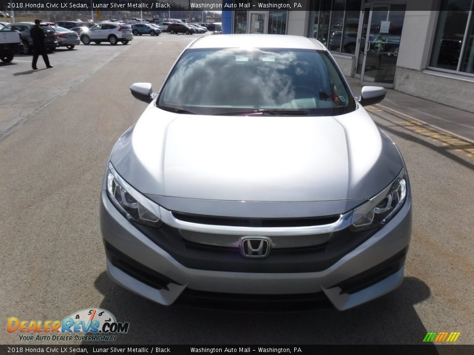 2018 Honda Civic LX Sedan Lunar Silver Metallic / Black Photo #3