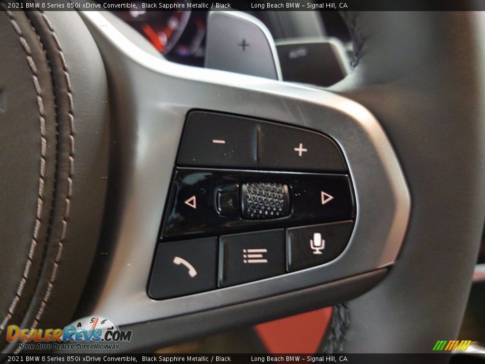 2021 BMW 8 Series 850i xDrive Convertible Steering Wheel Photo #16