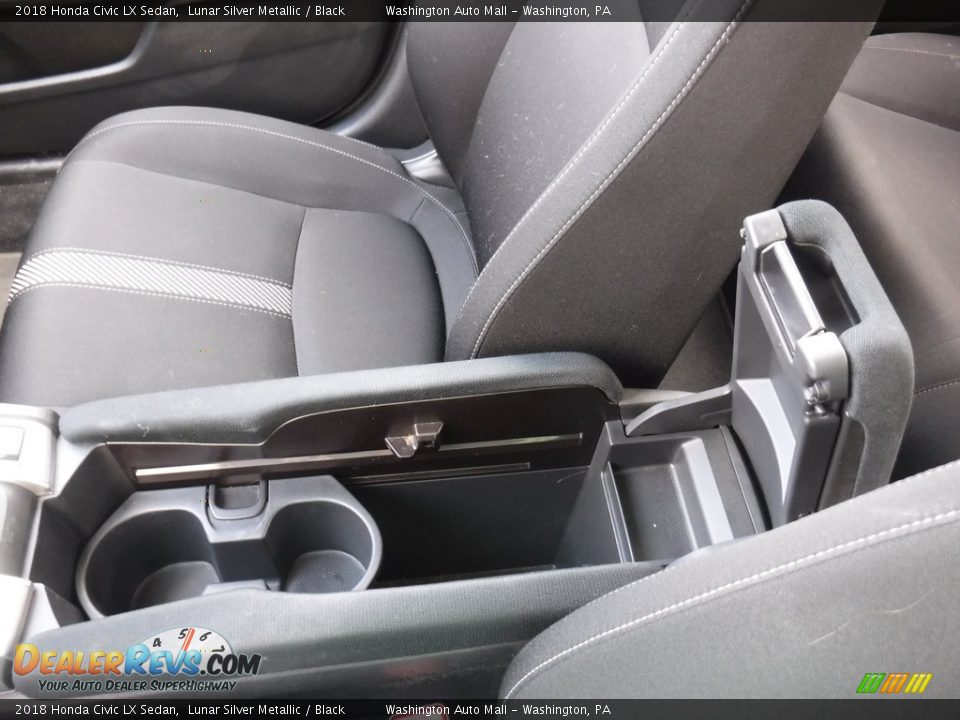 2018 Honda Civic LX Sedan Lunar Silver Metallic / Black Photo #22