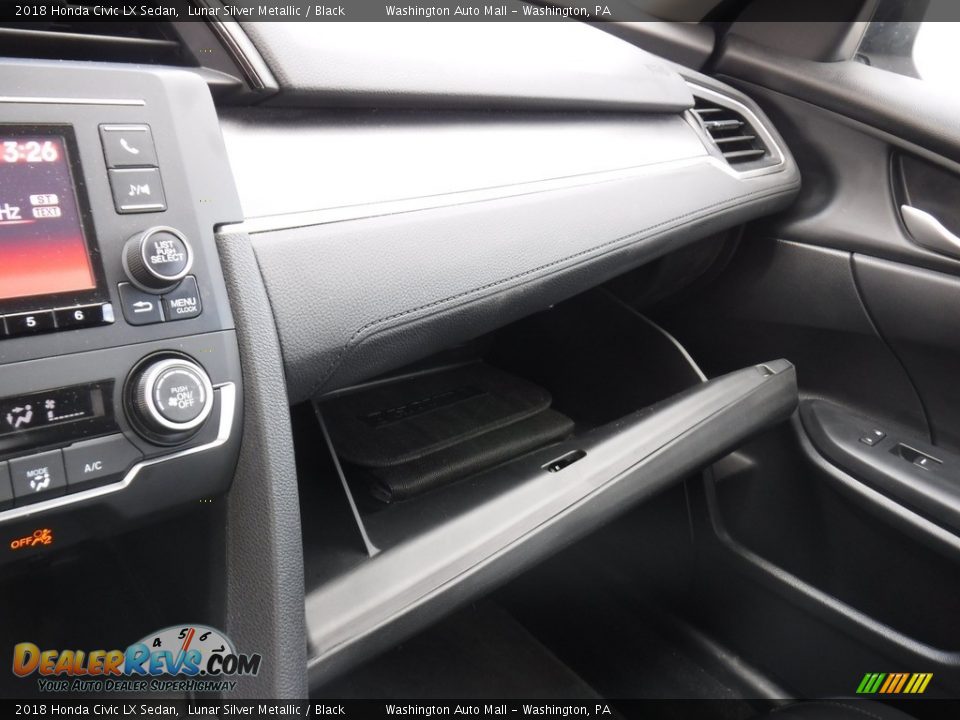 2018 Honda Civic LX Sedan Lunar Silver Metallic / Black Photo #23