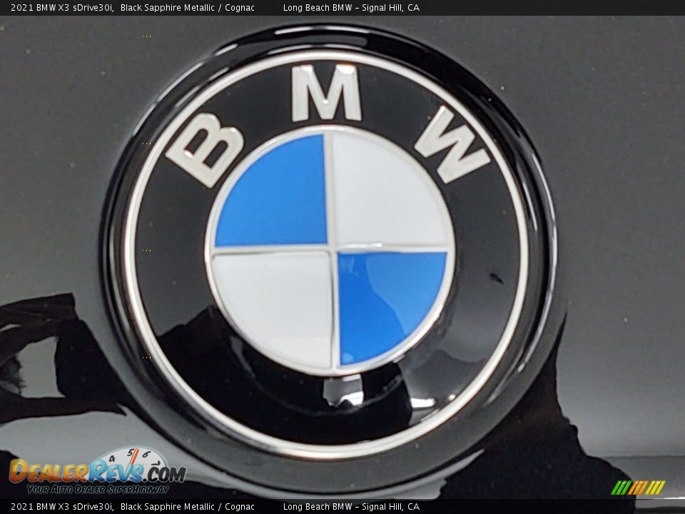 2021 BMW X3 sDrive30i Black Sapphire Metallic / Cognac Photo #5