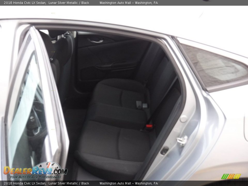 2018 Honda Civic LX Sedan Lunar Silver Metallic / Black Photo #24