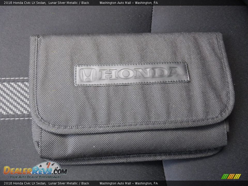 2018 Honda Civic LX Sedan Lunar Silver Metallic / Black Photo #26