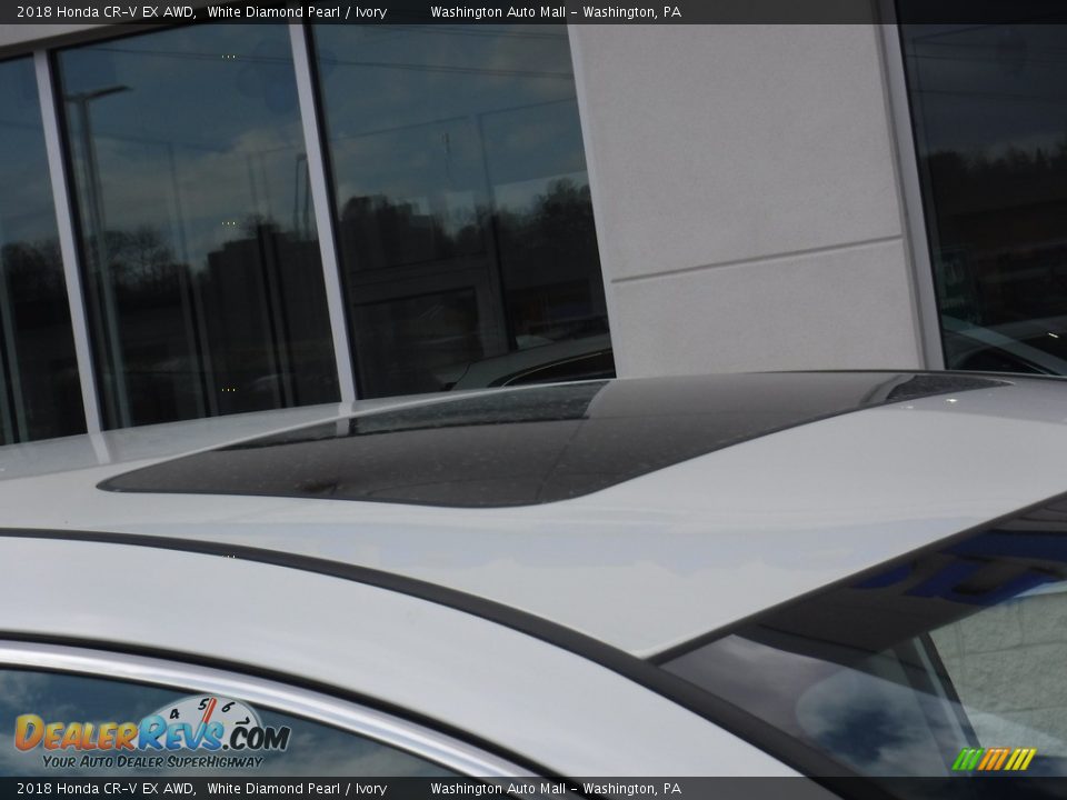 2018 Honda CR-V EX AWD White Diamond Pearl / Ivory Photo #4