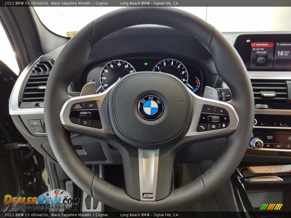 2021 BMW X3 sDrive30i Steering Wheel Photo #14