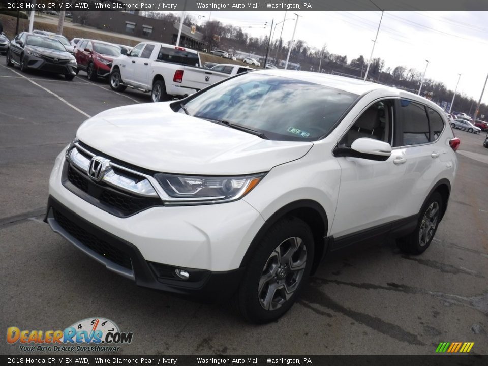 2018 Honda CR-V EX AWD White Diamond Pearl / Ivory Photo #6
