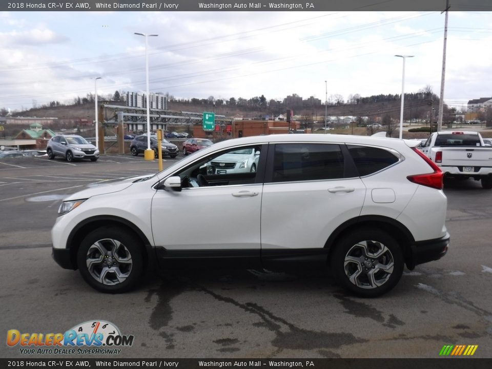 2018 Honda CR-V EX AWD White Diamond Pearl / Ivory Photo #7