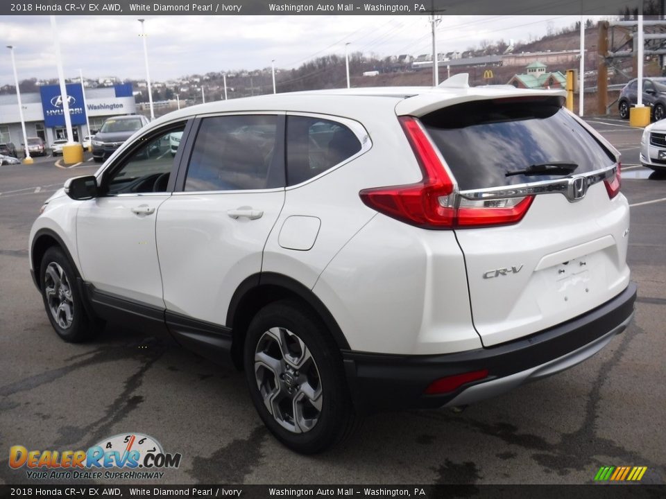 2018 Honda CR-V EX AWD White Diamond Pearl / Ivory Photo #8