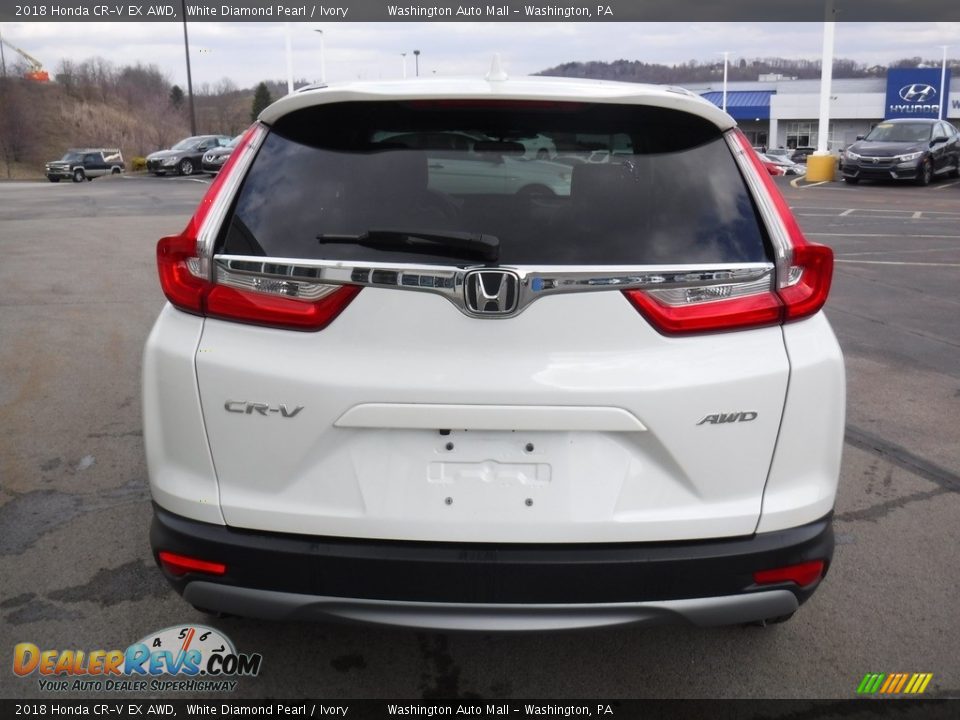 2018 Honda CR-V EX AWD White Diamond Pearl / Ivory Photo #9