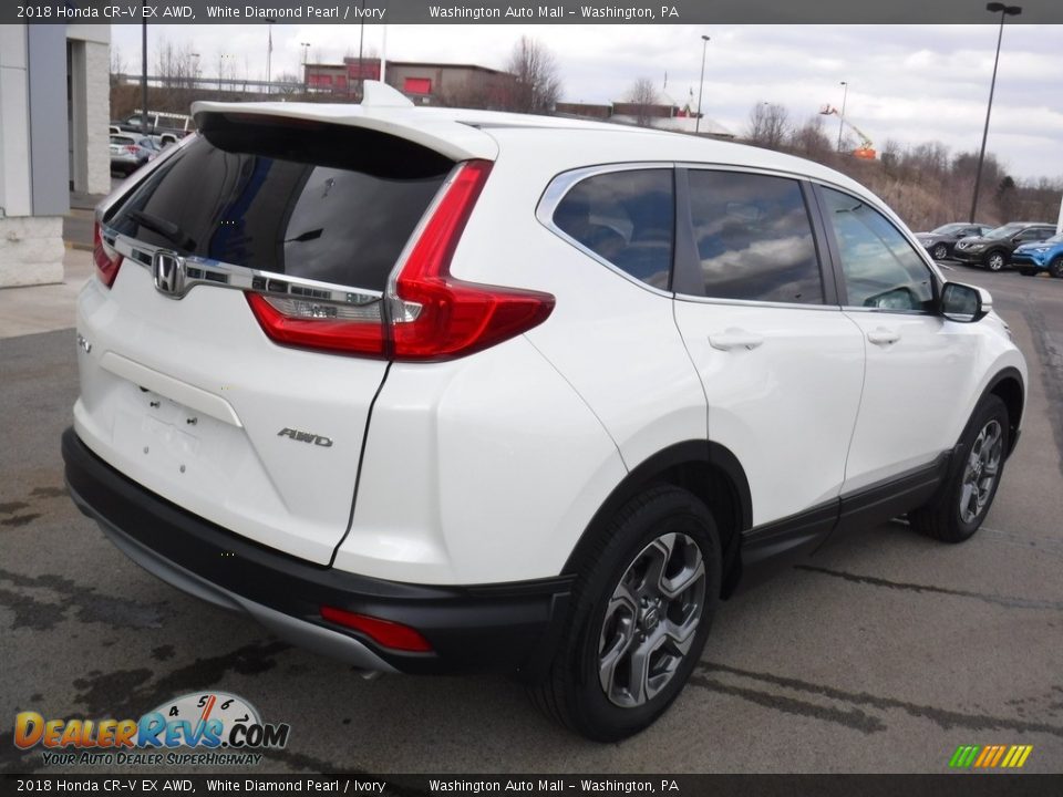 2018 Honda CR-V EX AWD White Diamond Pearl / Ivory Photo #10