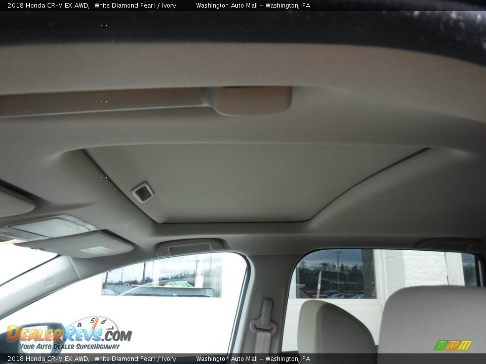 2018 Honda CR-V EX AWD White Diamond Pearl / Ivory Photo #12