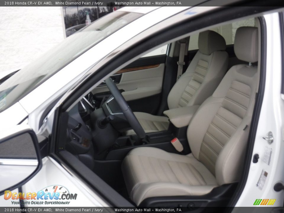 2018 Honda CR-V EX AWD White Diamond Pearl / Ivory Photo #14