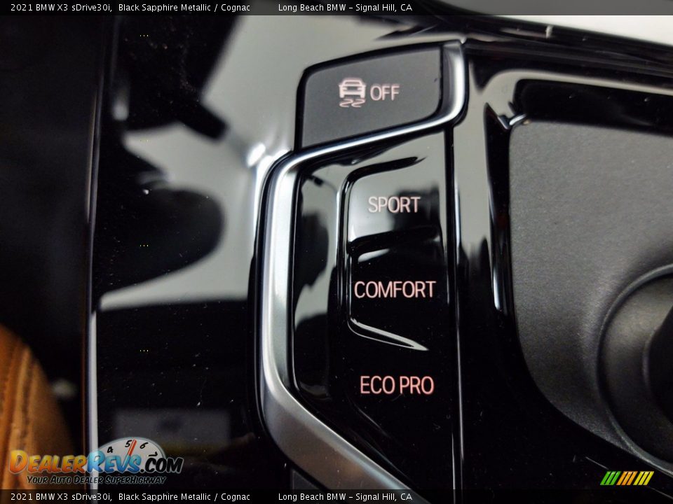 2021 BMW X3 sDrive30i Black Sapphire Metallic / Cognac Photo #23