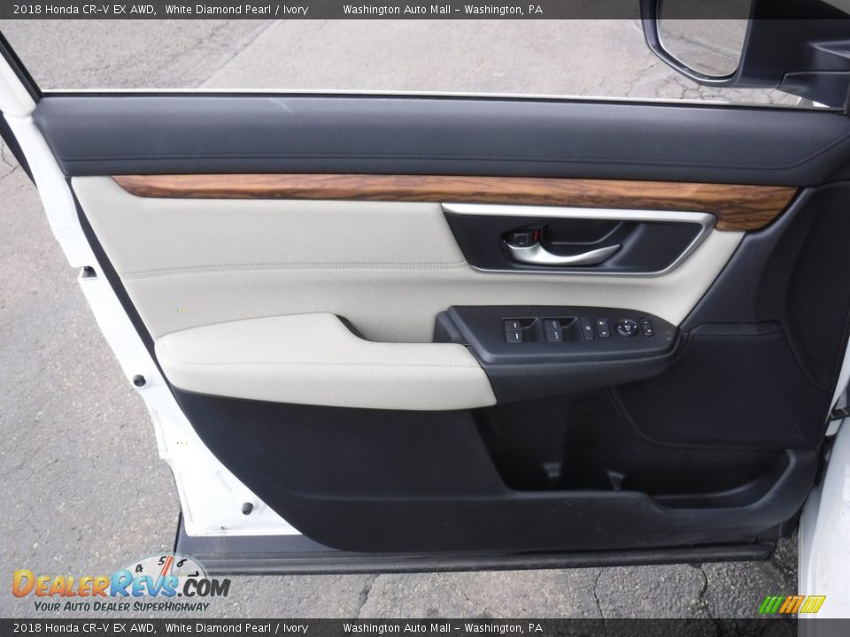 2018 Honda CR-V EX AWD White Diamond Pearl / Ivory Photo #17