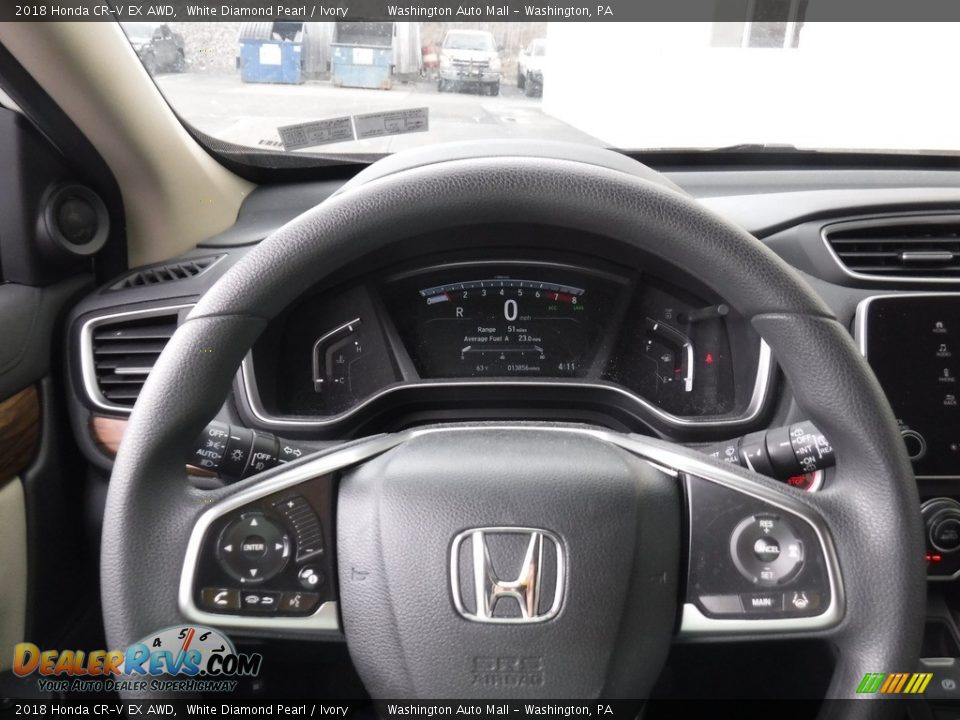 2018 Honda CR-V EX AWD White Diamond Pearl / Ivory Photo #21