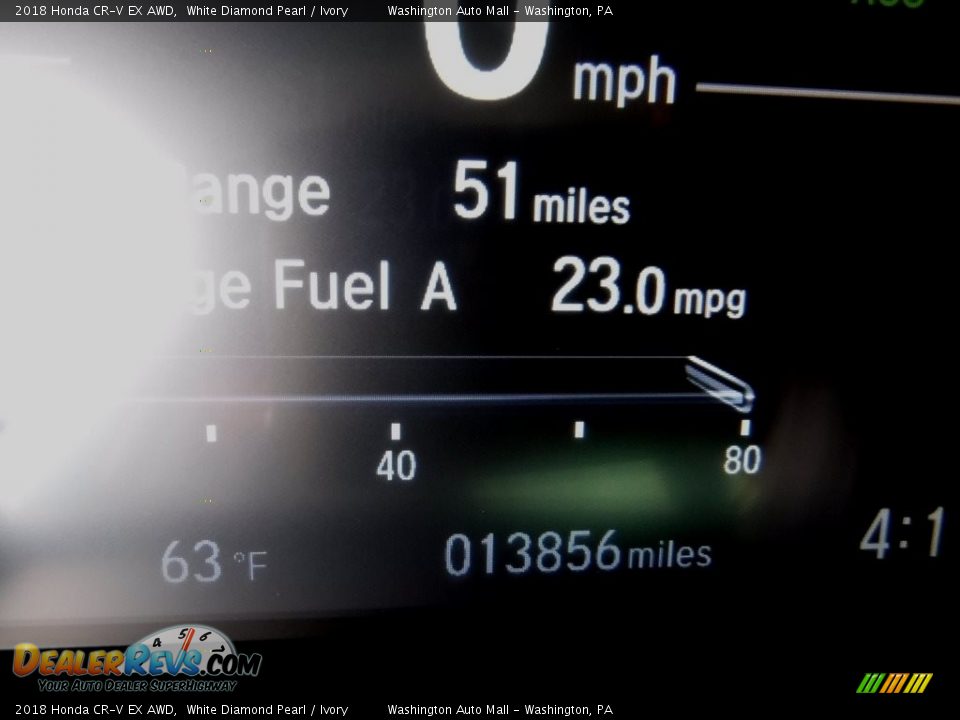 2018 Honda CR-V EX AWD White Diamond Pearl / Ivory Photo #28