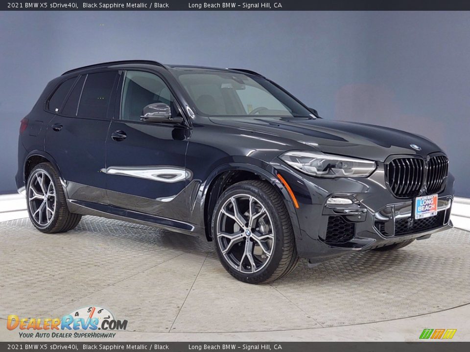 2021 BMW X5 sDrive40i Black Sapphire Metallic / Black Photo #1