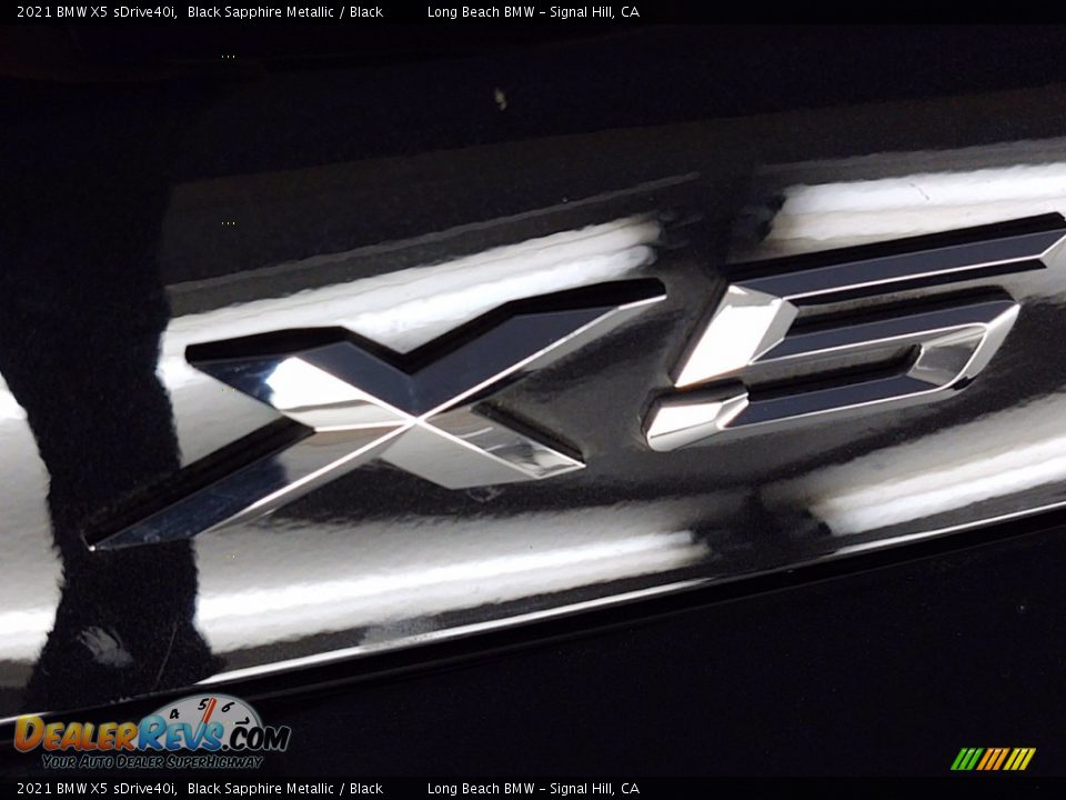 2021 BMW X5 sDrive40i Black Sapphire Metallic / Black Photo #8
