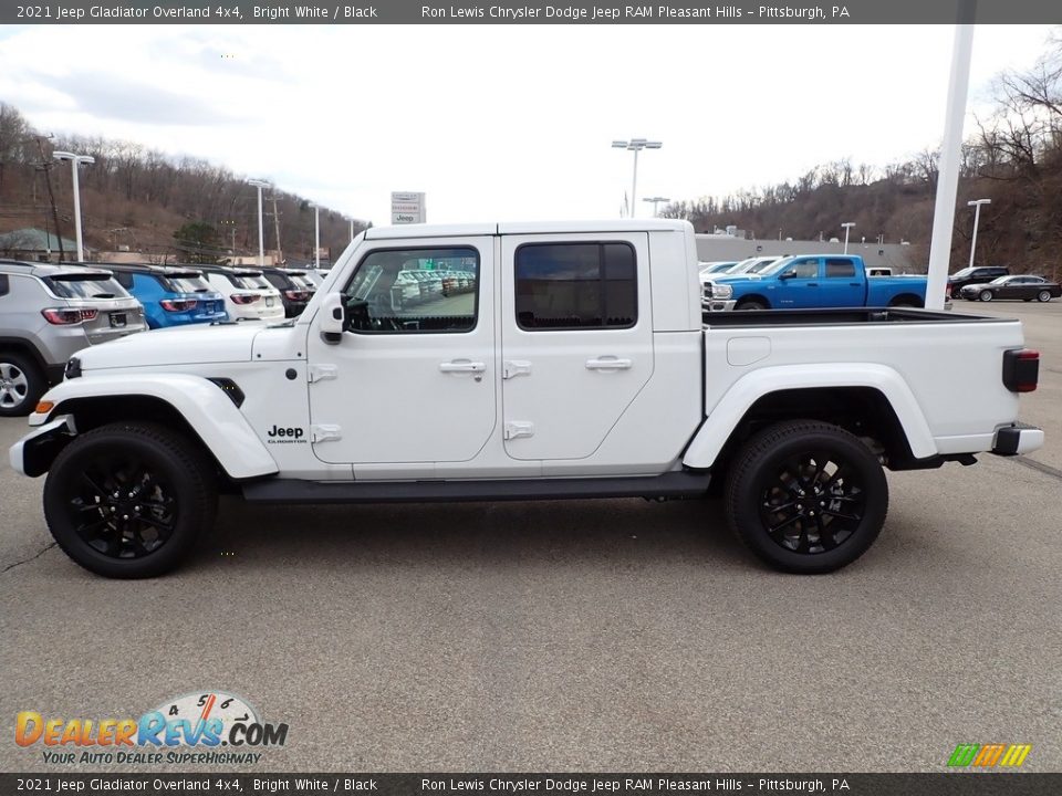 2021 Jeep Gladiator Overland 4x4 Bright White / Black Photo #2