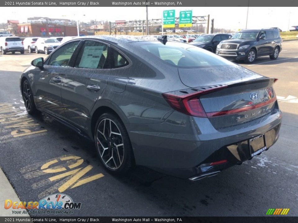 2021 Hyundai Sonata N Line Hampton Gray / Black Photo #3