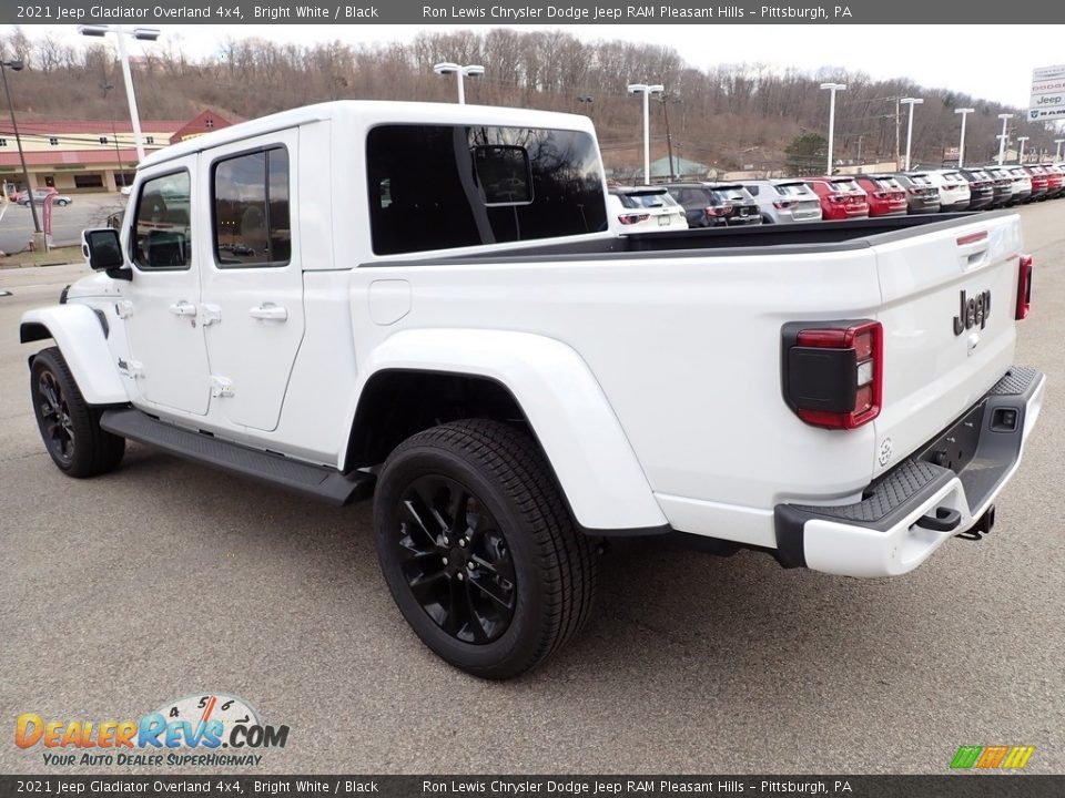 2021 Jeep Gladiator Overland 4x4 Bright White / Black Photo #3