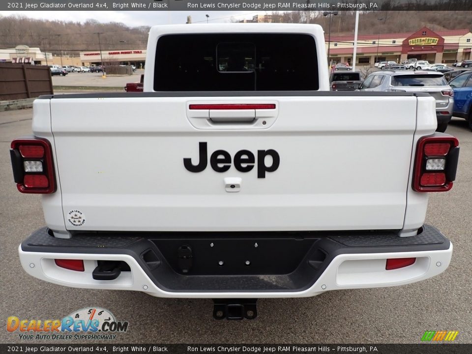 2021 Jeep Gladiator Overland 4x4 Bright White / Black Photo #4