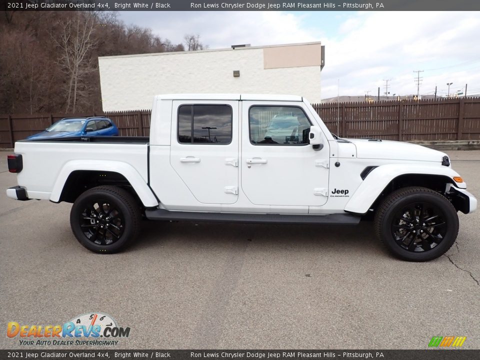 2021 Jeep Gladiator Overland 4x4 Bright White / Black Photo #6