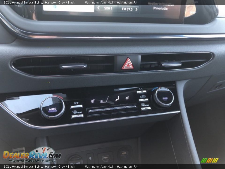 2021 Hyundai Sonata N Line Hampton Gray / Black Photo #8